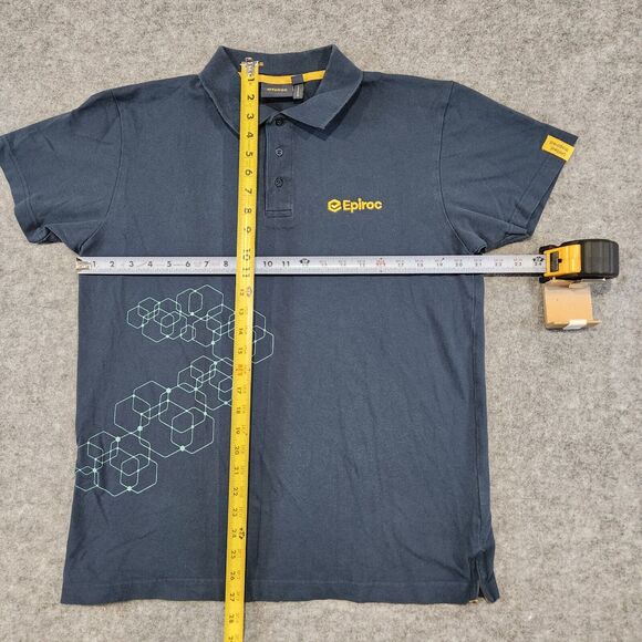 Epiroc Mens L Large Employee Staff Uniform Company Polo Short Sleeve T Shirt - Picture 10 of 12